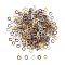 Open Jump Rings Iron Jump Rings, Mixed Color, 4x0.7mm, 21 Gauge, Inner Diameter: 2.6mm, about 12000pcs/500g