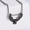 Vintage Stainless Steel Eagle Punk Hip-hop Street Animal Pendant Necklacs for Men, Stainless Steel Color