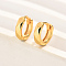 Elegant Classic Fashionable Gold Plated Brass Hoop Earrings for Women