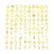 PVD Vacuum Plating 304 Stainless Steel Pendants, Mixed Shapes, Real 18K Gold Plated, 9.5~21x4.5~17x1mm, Hole: 0.9~4mm