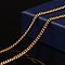 304 Stainless Steel Curb Chains Twisted Chains, Unwelded, with Spool, Golden, 3x2x0.6mm, about 65.61 Feet(20m)/roll