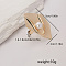 Adjustable Alloy Finger Rings for Women, Golden, with Imitation Pearl, Nuggets