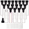 Perfume Dispensing Kits, including 100 Sets Sets Glass Refillable Bottle, Sample Vials, with 10Pcs Disposable Plastic Transfer Pipettes, Clear, Vial: 0.9x4cm, Capacity: 1ml(0.03fl. oz)