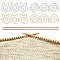 2Pcs Bamboo Single Pointed Knitting Needles, and 12Pcs 4 Style Iron Spiral Cable Knitting Needle, Circle & Cat's Head, Platinum & Light Gold, Spiral Needle: 33~39x32.5~34.5x2mm, Straight Needle: 400x8x3.75mm