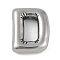 Anti-Tarnish 304 Stainless Steel Pendants, Letter D, 18.5x14.5x5mm, Hole: 2mm