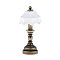 Miniature Alloy Table Lamp Ornaments, Micro Landscape Home Dollhouse Accessories, Pretending Prop Decorations, Antique Bronze, 40mm