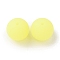 Luminous Round Food Grade Silicone Beads, Yellow, 15x14.5mm, Hole: 2mm