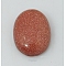 Synthetic Goldstone Cabochons, Oval, Red, 18x13x5mm