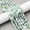 Natural Glass Beads Strands, Nuggets, Tumbled Stone, 6.5~10x5~7x4~6.5mm, Hole: 1mm, about 46~53pcs/strand, 15.16''~15.75''(38.5~40cm)