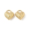 Heart Brass Pendants, Rack Plating, Long-Lasting Plated, Cadmium Free & Lead Free, Real 18K Gold Plated, 16.5x15x7mm, Hole: 3x4.5mm