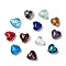 Handmade Silver Foil Glass Beads, for Mother's Day Gift Making, Heart, Mixed Color, 12x12x8mm, Hole: 1~2mm
