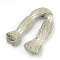 Waxed Cotton Cord, Beige, 1.5mm, about 360yard/bundle(330m/bundle)