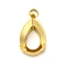 304 Stainless Steel Rhinestone Claw Settings, Teardrop, Golden, Fit for 9x6mm Rhinestone, 12x6x4.5mm, Hole: 1.5mm