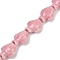 Handmade Porcelain Beads Strands, Fish, Pink, 19~19.5x15x9mm, Hole: 1.6mm, about 20pcs/strand, 14.76''(37.5cm)