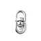 304 Stainless Steel Swivel Clasps, Stainless Steel Color, 12x4.5x3.5mm