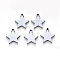 Tarnish Resistant 304 Stainless Steel Charms, Laser Cut, Star, Stainless Steel Color, 12x11x1mm, Hole: 1.2mm
