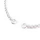 Изготовление браслета-слайдера из нержавеющей стали 304 Rolo Chain AJEW-JB01111-4