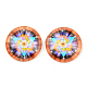 Кабошоны из стекла X-GGLA-L012-12mm-04-1