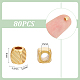 80 шт. матовые латунные бусины KK-UN0003-06-2