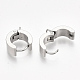 Фурнитура для сережек-колец из нержавеющей стали 201 STAS-S079-79-1
