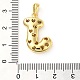Латунные микро проложить кубического циркония подвески KK-E061-03G-10-3