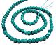 Естественно говлит круглые бусины нити X-TURQ-L020-4mm-02-2