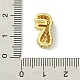 Подвески из латуни с покрытием из прозрачного кубического циркония KK-S378-01G-F-3