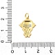 Латунные микро проложить кубического циркония подвески KK-L209-085G-3