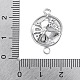 Латунные подвески из прозрачного кубического циркония KK-Z066-08P-3