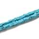 Синтетических нитей бирюзовые бусы G-B064-A47-1