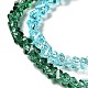 Прозрачные стеклянные бусины GLAA-H023-02C-4