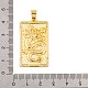 Латунные микро проложить кубического циркония подвески KK-E108-21G-3