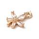 Подвески из латуни и стекла KK-C062-097G-2