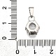 Подвески из нержавеющей стали 304 с паве из кубического циркония STAS-B086-12P-01-3