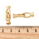 Овальные латунные раскладывающиеся застежки KK-L289-005G-02-3