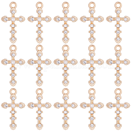 Подвески со стразами из сплава 30 шт. FIND-SC0005-65-1