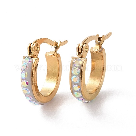 Серьги-кольца из нержавеющей стали 304 EJEW-N0031-11G-02J-1