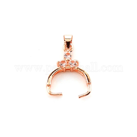 Латуни льда поручительств выбор щепотка KK-WH0049-05RG-1