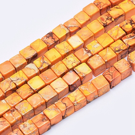 Натуральные имперские нитки из яшмы G-A175A-4mm-01-1
