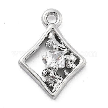 Латунные микро проложить кубического циркония подвески KK-H511-01P-03-1