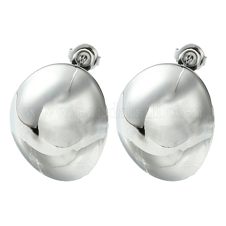 Серьги-гвоздики из нержавеющей стали 304 EJEW-Z038-02P-1