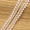 Flower Cotton Ribbon for Jewelry Making, White, 3/8 inch(11mm), about 15yards/roll(13.71m/roll)