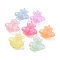 Luminous Acrylic Beads, Glitter Pendants, Glow in the Dark, Airplane, Mixed Color, 12x25.5x28mm, Hole: 2.7mm, about 136pcs/500g
