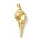 PVD Vacuum Plating 304 Stainless Steel Pendants, Bird Beak Charm, Golden, 46x18x11.5mm, Hole: 9x4mm