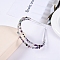 Double Row Natural Fluorite Chip Hair Bands, Hair Accessories for Bridal, with Metal Hair Hoop, 150x125x23mm