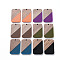 Opaque Resin & Walnut Wood Pendants, Two Tone, Rectangle, Mixed Color, 32.5x21x3mm, Hole: 2mm