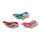 Brass Enamel Pendants, Platinum, High Heel Charm, Mixed Color, 20.5x4.7x8.5mm, Hole: 1.4mm