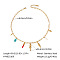 European Ocean Stainless Steel Pendant Necklaces with Pearl, for Beach Vacation, Real 18K Gold Plated, Sea Horse, 16.93 inch(43cm)