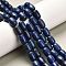 Natural Lapis Lazuli Beads Strands, Dyed, Column, 12~13x8~9mm, Hole: 1.2mm, about 26pcs/strand, 15.67''(39.8cm)