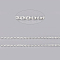 Brass Cable Chains, Soldered, with Spool, Oval, Cadmium Free & Lead Free, Long-Lasting Plated, Silver, 1.8x1.5x0.5mm, about 301.83 Feet(92m)/roll